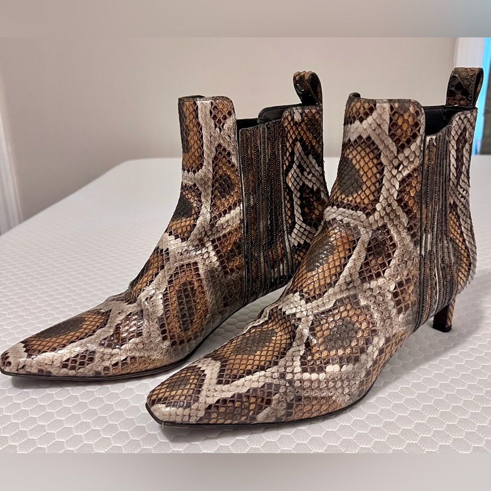 Brunello Cucinelli ($2295) Women’s Python Beaded … - image 1